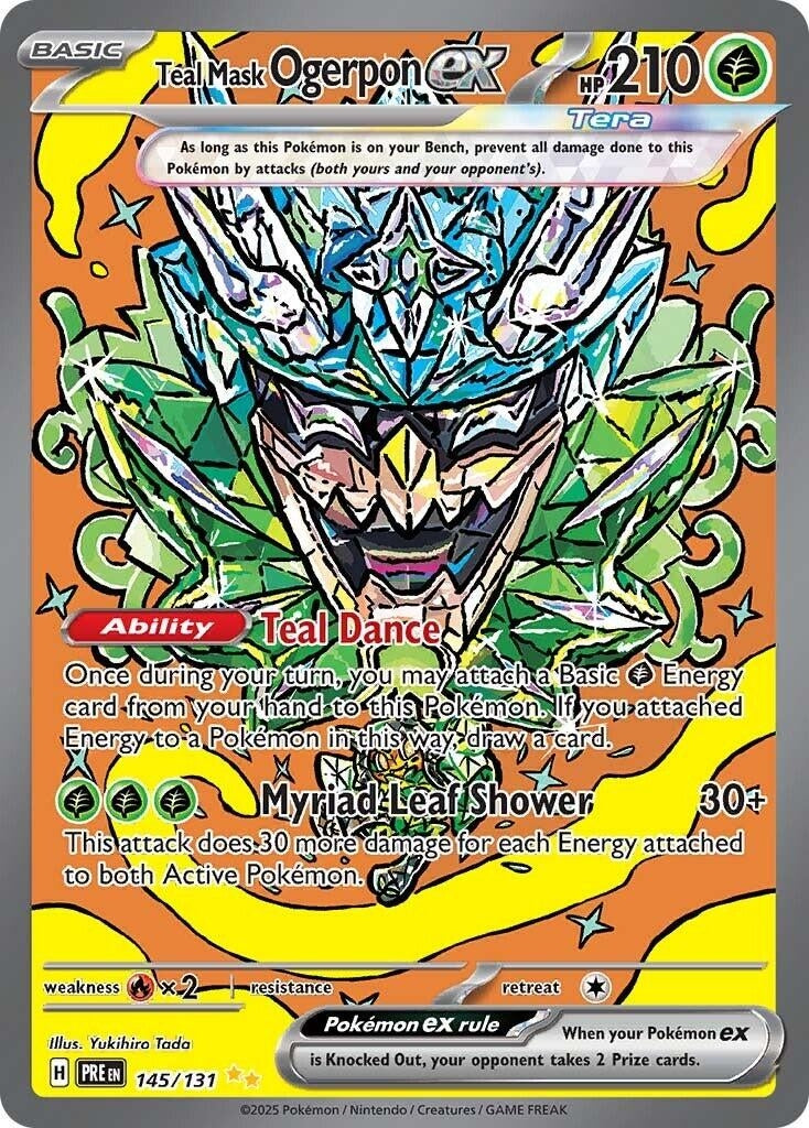 Teal Mask Ogerpon ex (145/131) (SV: Prismatic Evolutions)