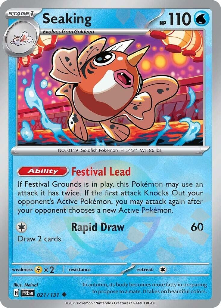 Seaking (Poke Ball Pattern) (021/131) (SV: Prismatic Evolutions)