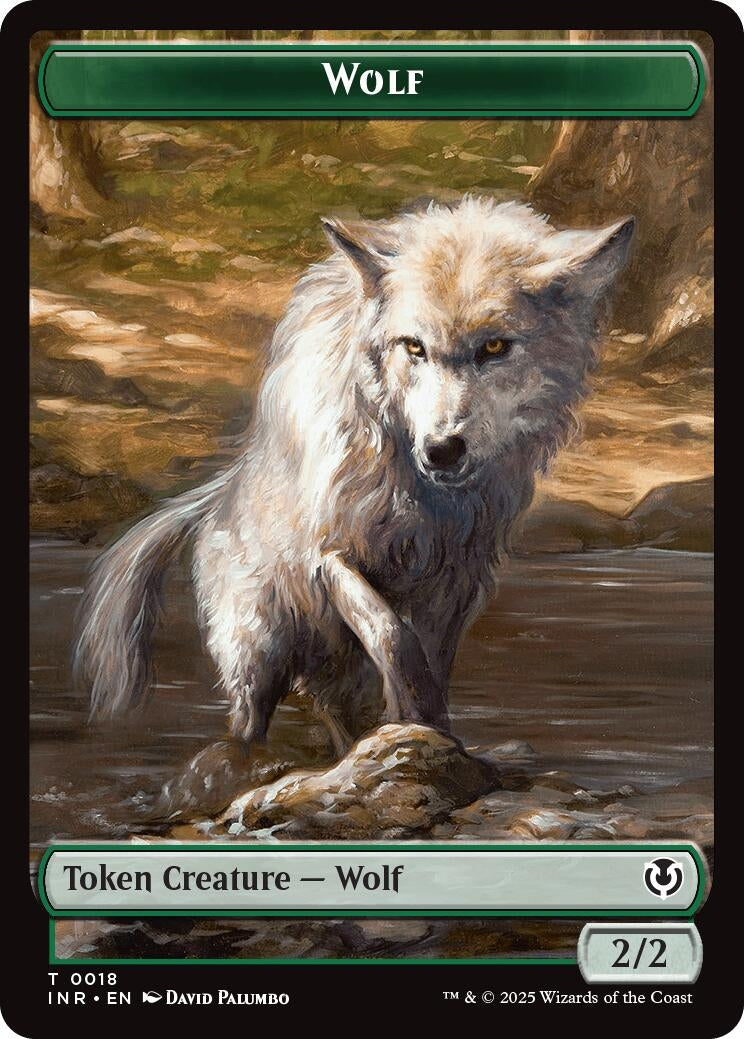 Image for Wolf (0018) // Emblem - Arlinn, Embraced by the Moon Double-Sided Token (18 // 23) - Magic: The Gathering