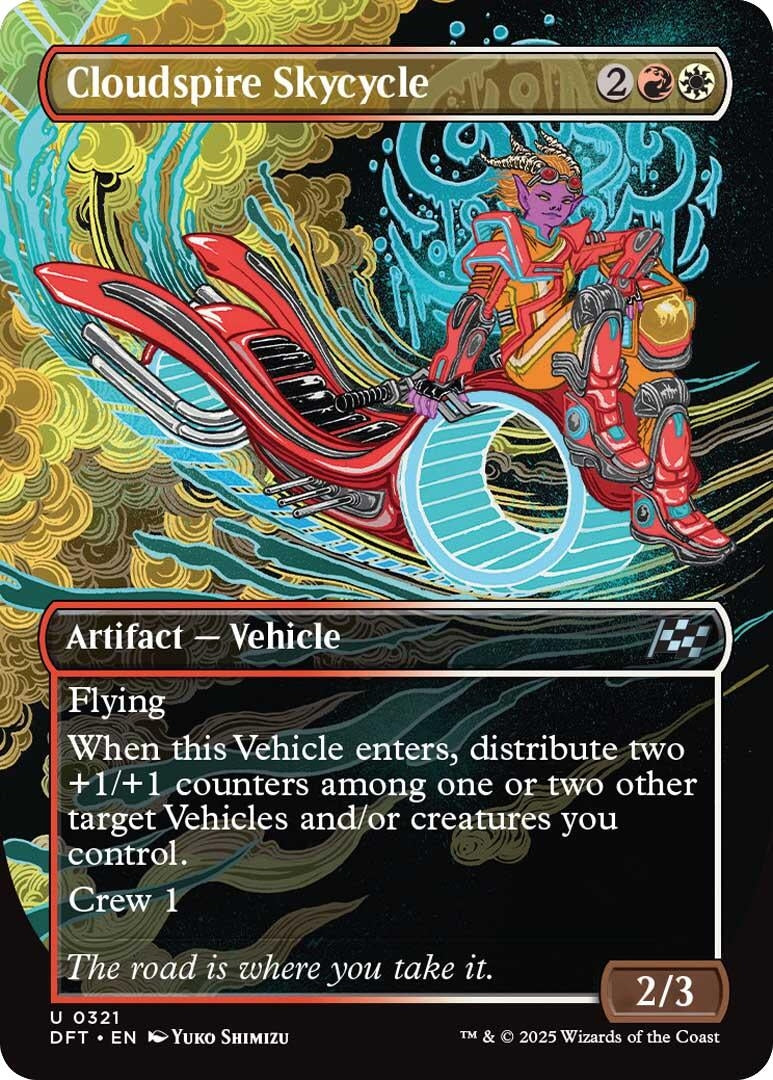 Image for Cloudspire Skycycle (Borderless) (321) (Aetherdrift) - Magic: The Gathering