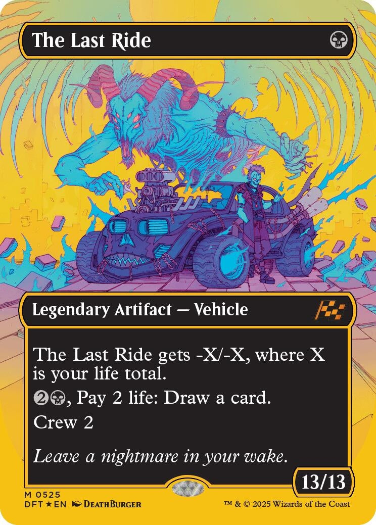 The Last Ride (Borderless) (First-Place Foil) (525) (Aetherdrift)
