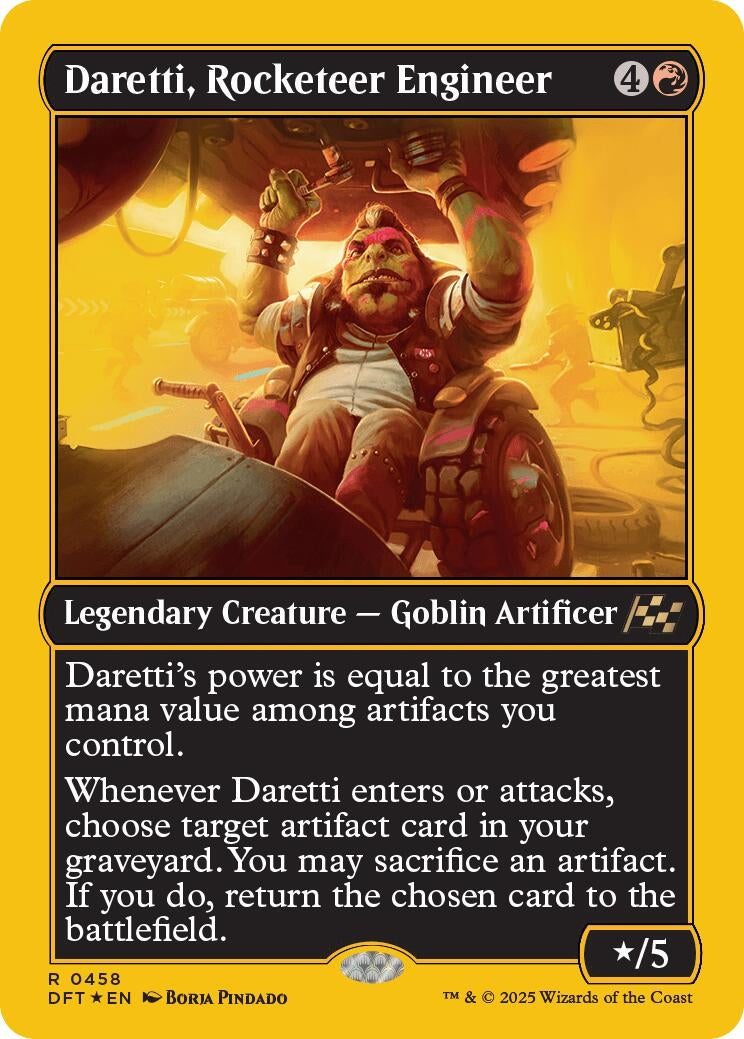 Daretti, Rocketeer Engineer (First-Place Foil) (458) (Aetherdrift)