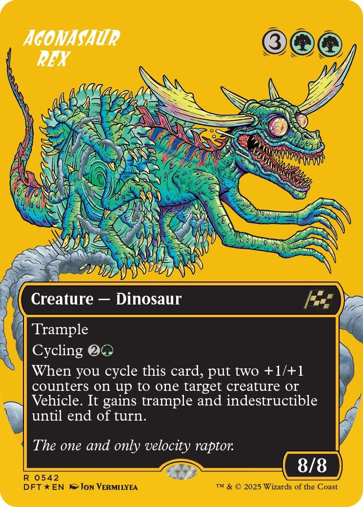 Agonasaur Rex (Borderless) (First-Place Foil) (542) (Aetherdrift)
