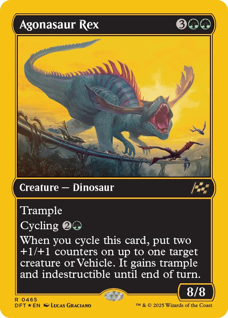 Agonasaur Rex (First-Place Foil) (465) (Aetherdrift)