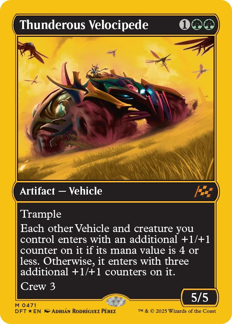 Thunderous Velocipede (First-Place Foil) (471) (Aetherdrift)