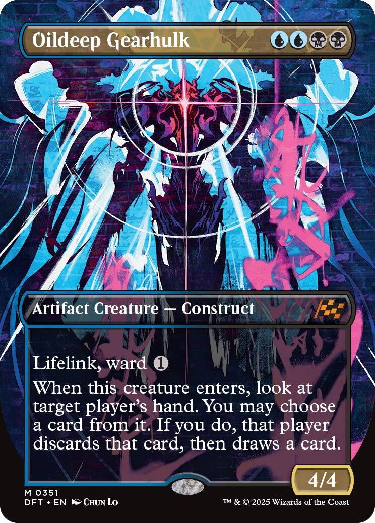 Image for Oildeep Gearhulk (Borderless) (351) (Aetherdrift) - Magic: The Gathering