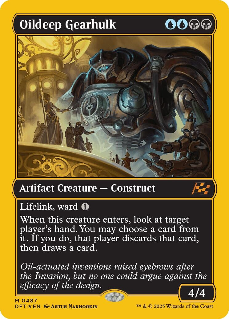 Oildeep Gearhulk (First-Place Foil) (487) (Aetherdrift)
