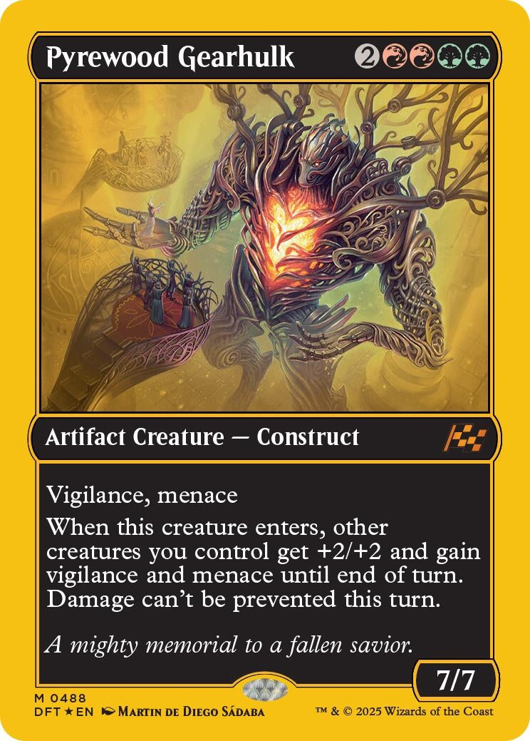 Pyrewood Gearhulk (First-Place Foil) (488) (Aetherdrift)