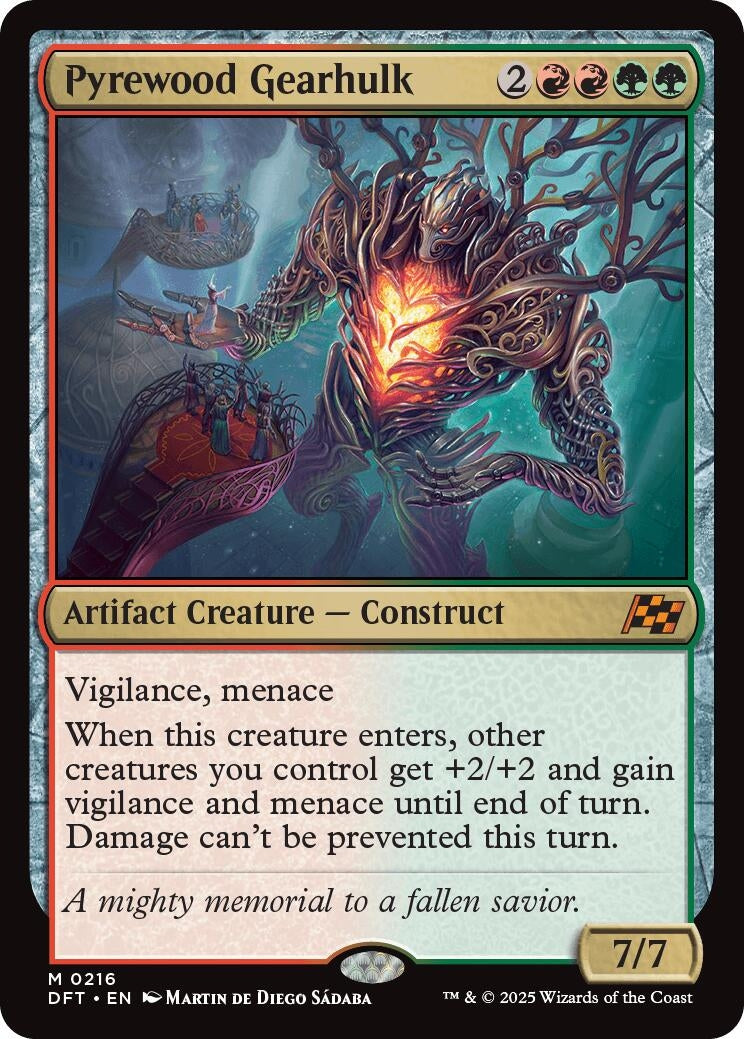 Image for Pyrewood Gearhulk (216) (Aetherdrift) - Magic: The Gathering