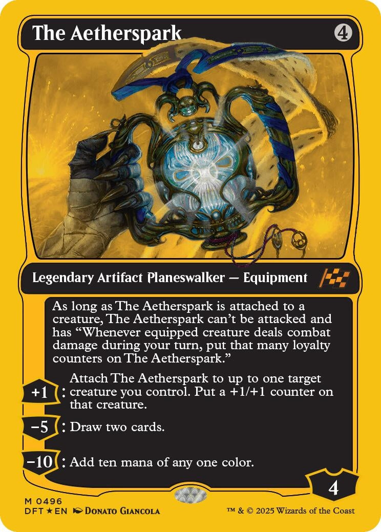 The Aetherspark (First-Place Foil) (496) (Aetherdrift)