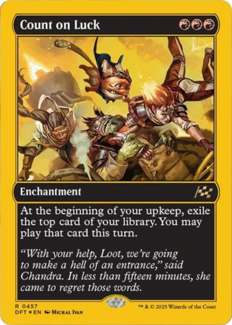 Count on Luck (First-Place Foil) (457) (Aetherdrift)