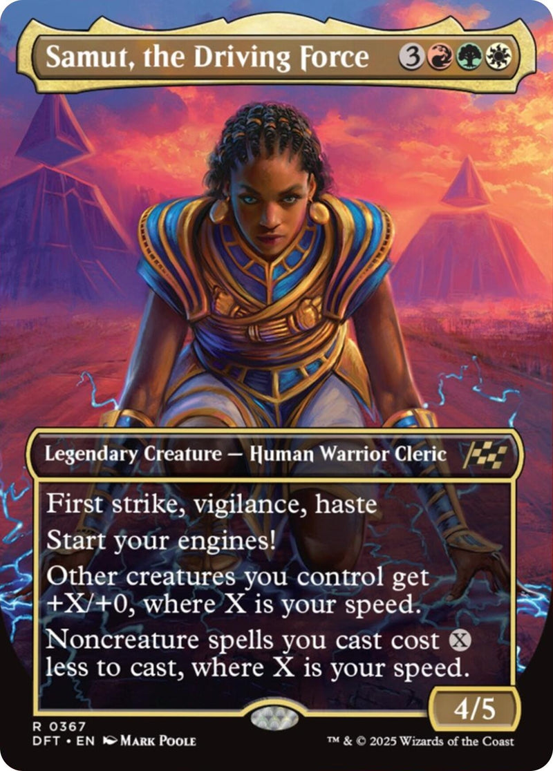 Image for Samut, the Driving Force (Borderless) (367) (Aetherdrift) - Magic: The Gathering