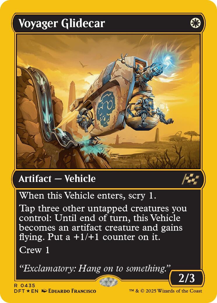 Voyager Glidecar (First-Place Foil) (435) (Aetherdrift)