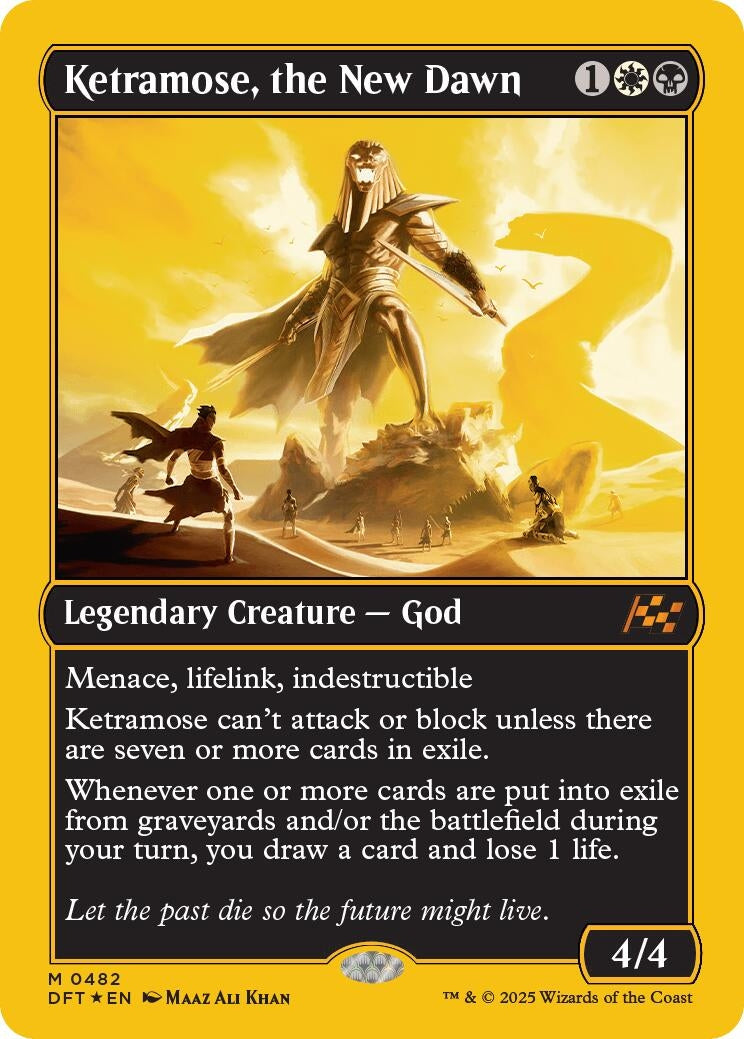 Ketramose, the New Dawn (First-Place Foil) (482) (Aetherdrift)