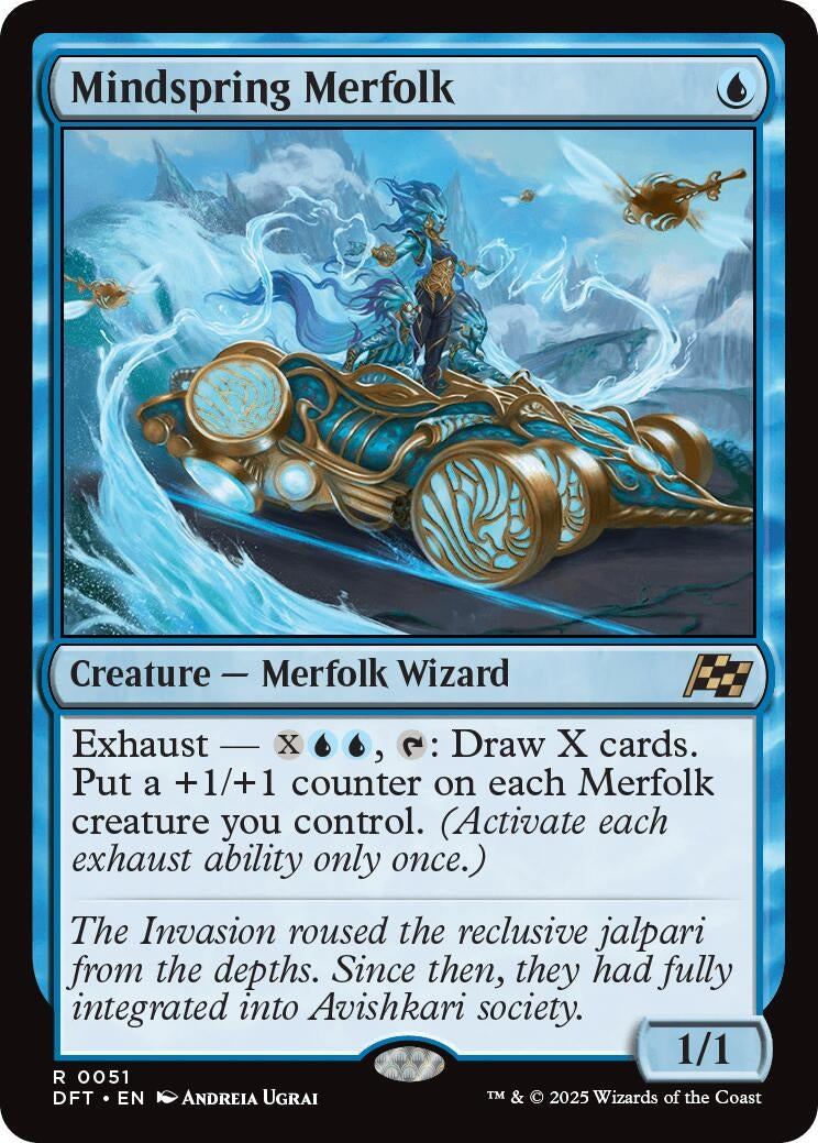 Image for Mindspring Merfolk (51) (Aetherdrift) - Magic: The Gathering