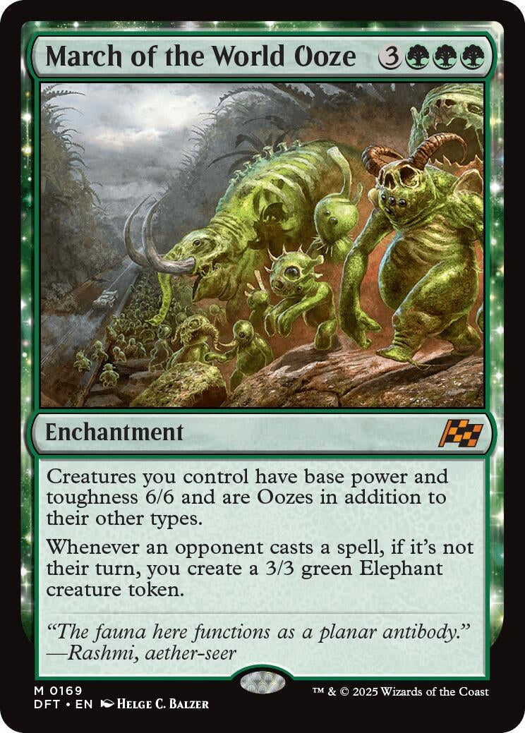 Image for March of the World Ooze (169) (Aetherdrift) - Magic: The Gathering