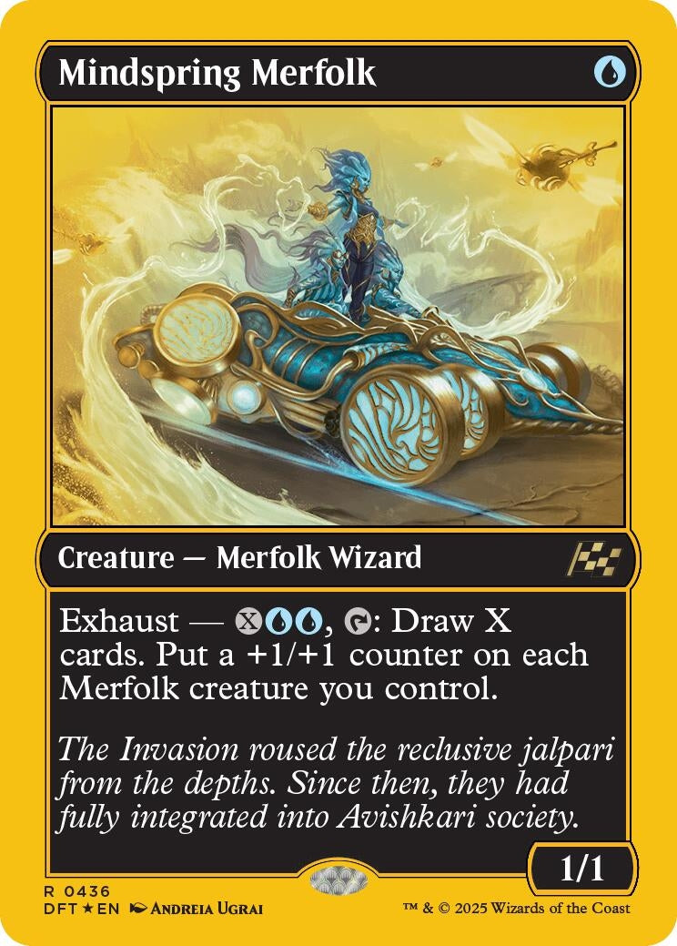 Mindspring Merfolk (First-Place Foil) (436) (Aetherdrift)