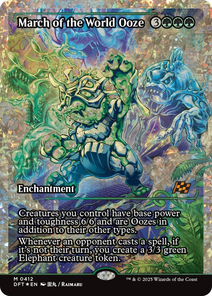 March of the World Ooze (Showcase) (Fracture Foil) (412) (Aetherdrift)