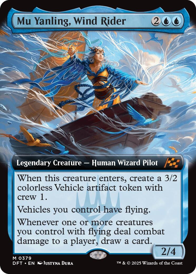 Image for Mu Yanling, Wind Rider (Extended Art) (379) (Aetherdrift) - Magic: The Gathering
