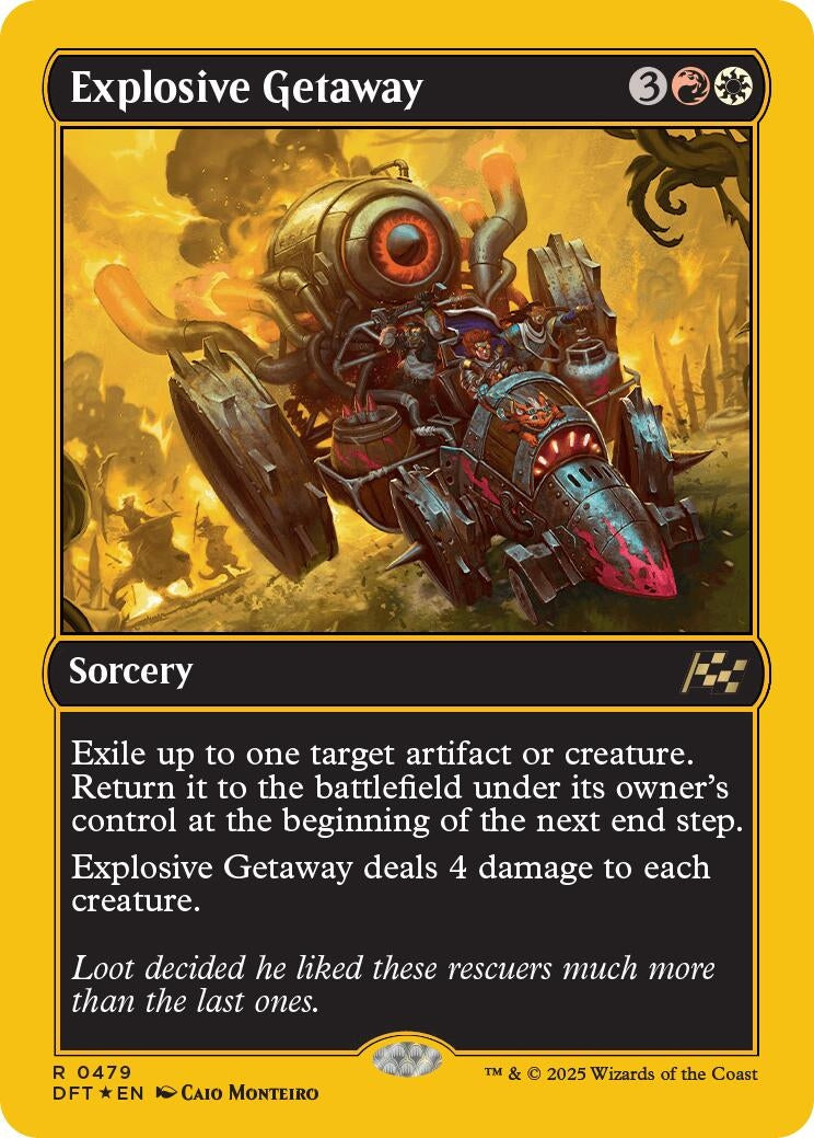 Explosive Getaway (First-Place Foil) (479) (Aetherdrift)