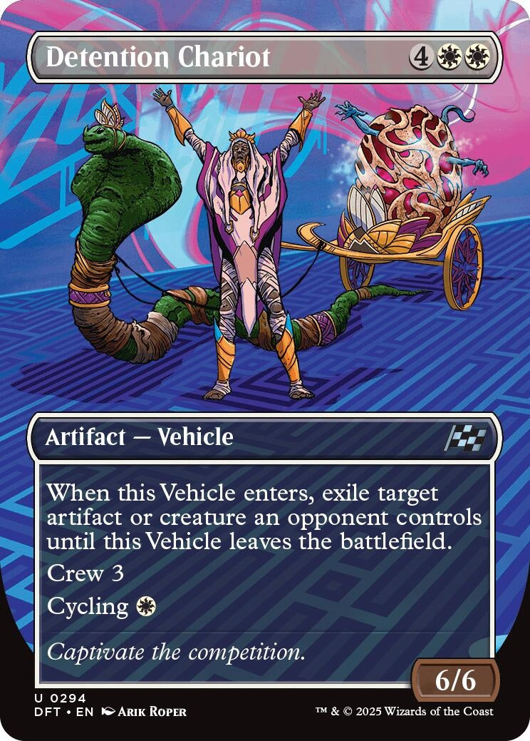 Image for Detention Chariot (Borderless) (294) (Aetherdrift) - Magic: The Gathering