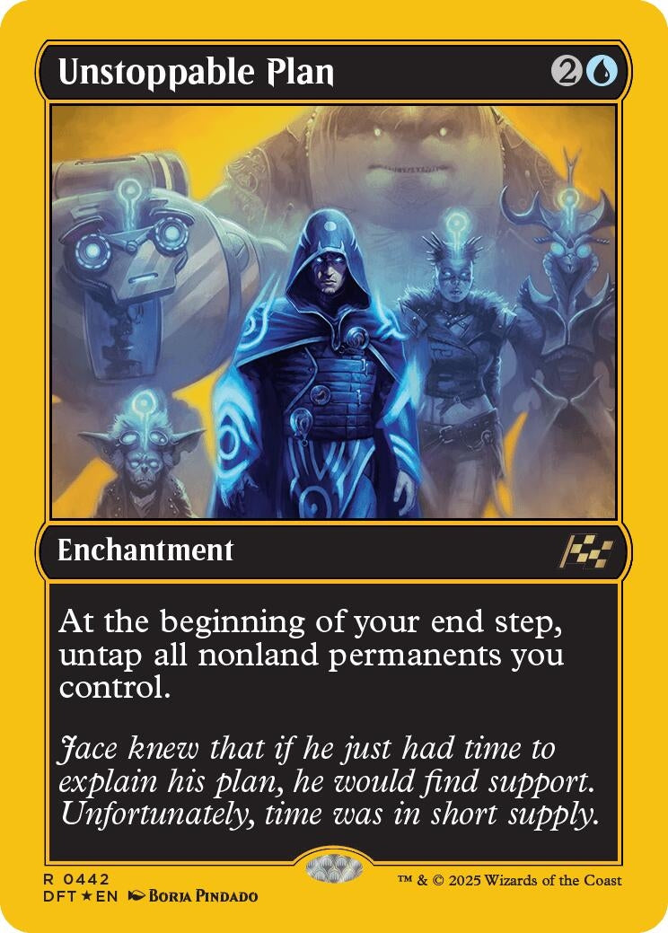 Unstoppable Plan (First-Place Foil) (442) (Aetherdrift)