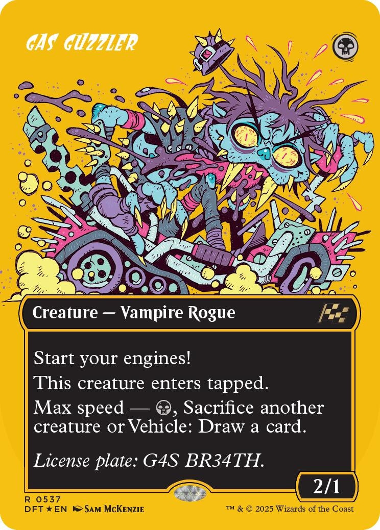 Gas Guzzler (Borderless) (First-Place Foil) (537) (Aetherdrift)