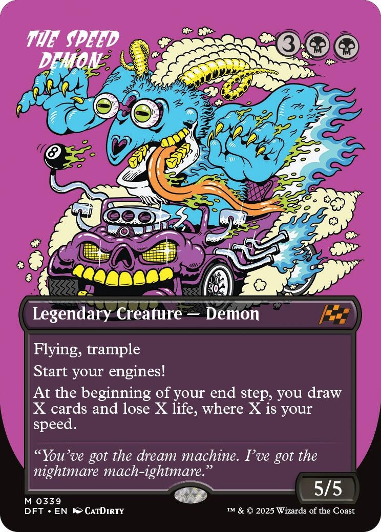 Image for The Speed Demon (Borderless) (339) (Aetherdrift) - Magic: The Gathering