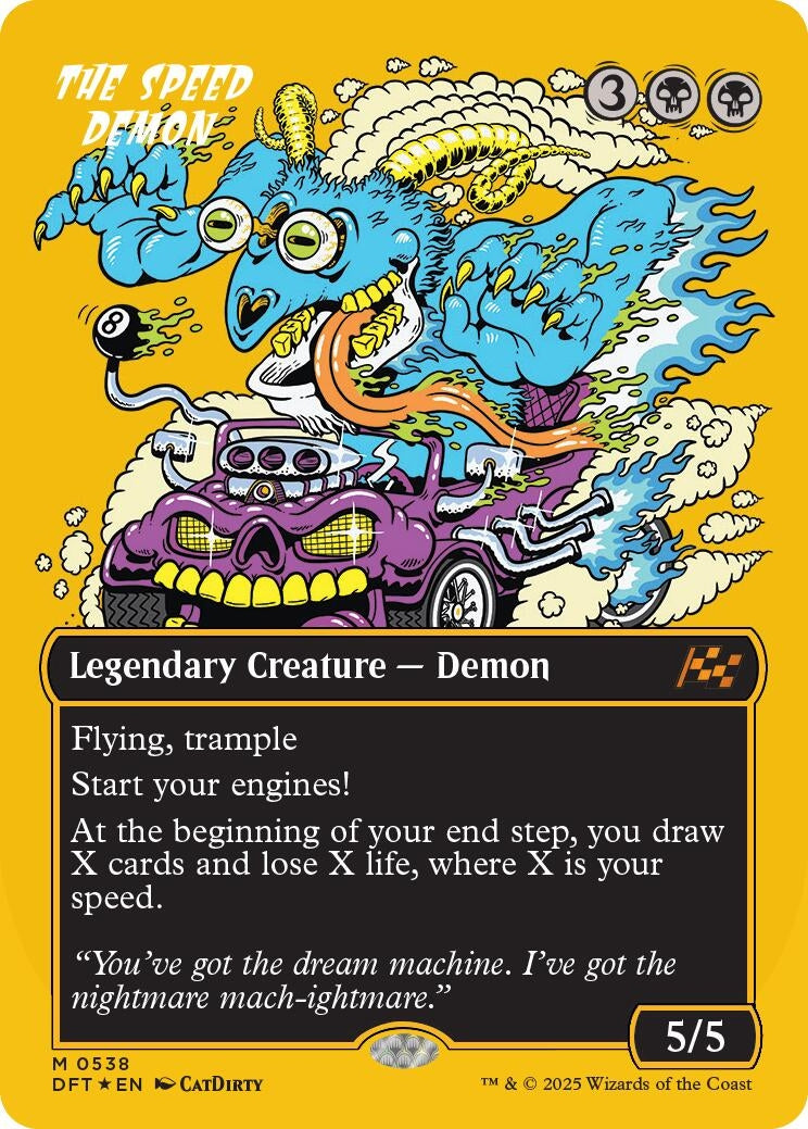 The Speed Demon (Borderless) (First-Place Foil) (538) (Aetherdrift)