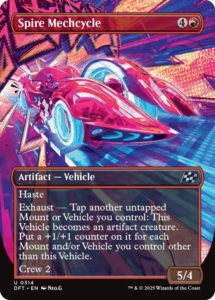Spire Mechcycle (Borderless) (314) (Aetherdrift)