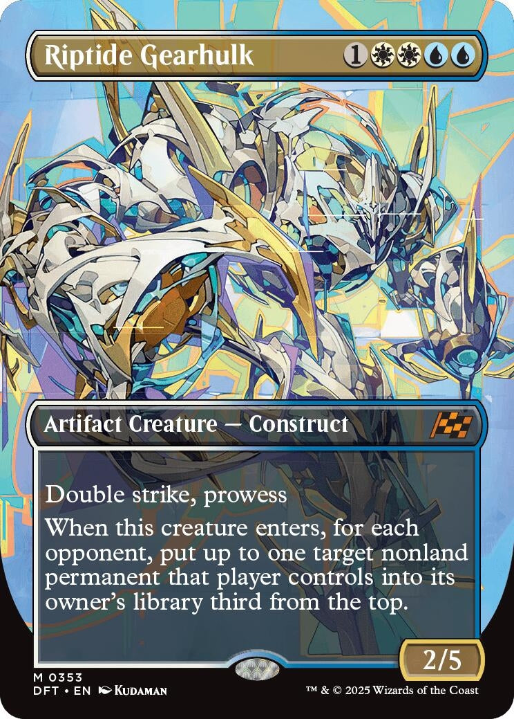 Image for Riptide Gearhulk (Borderless) (353) (Aetherdrift) - Magic: The Gathering