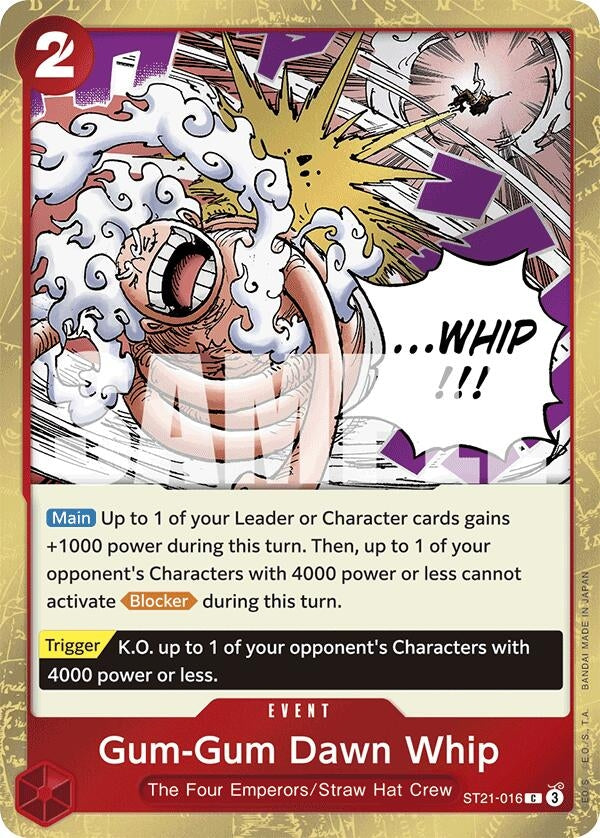 Gum-Gum Dawn Whip (ST21-016) (Starter Deck EX: Gear 5)