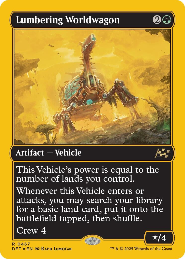 Lumbering Worldwagon (First-Place Foil) (467) (Aetherdrift)