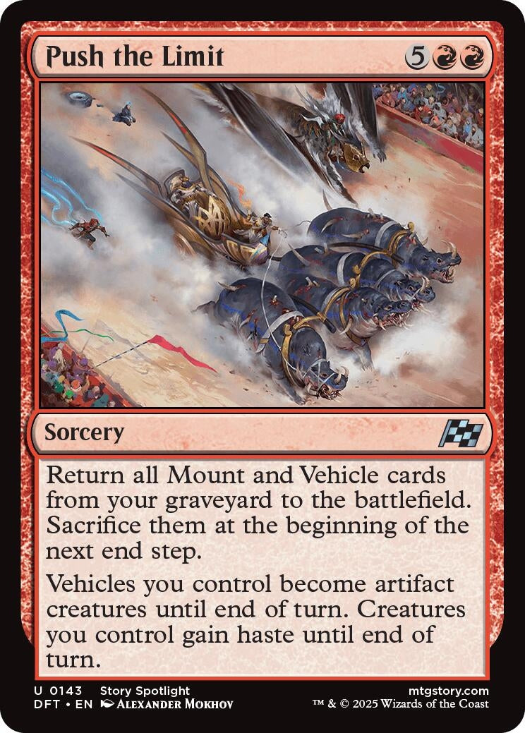 Image for Push the Limit (143) (Aetherdrift) - Magic: The Gathering