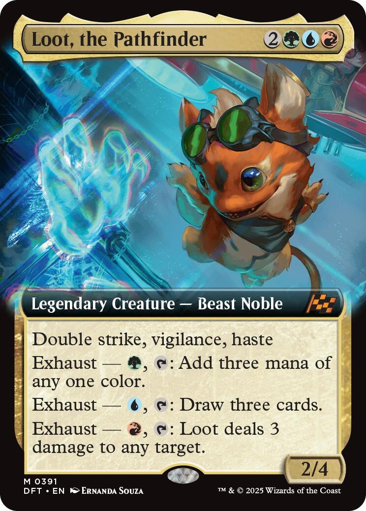 Image for Loot, the Pathfinder (Extended Art) (391) (Aetherdrift) - Magic: The Gathering
