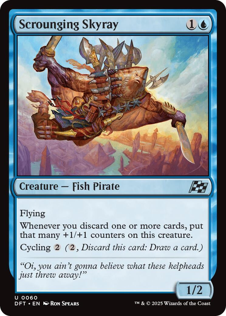 Image for Scrounging Skyray (60) (Aetherdrift) - Magic: The Gathering