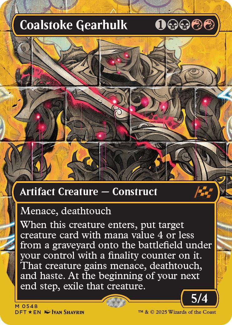 Coalstoke Gearhulk (Borderless) (First-Place Foil) (548) (Aetherdrift)