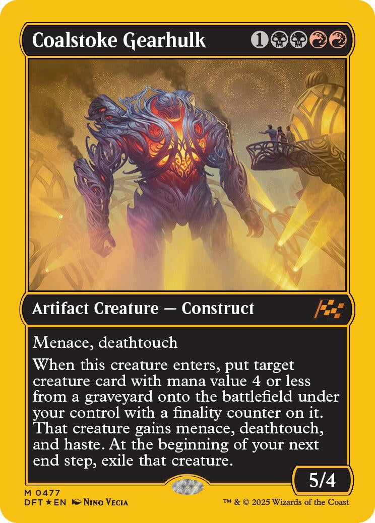 Coalstoke Gearhulk (First-Place Foil) (477) (Aetherdrift)