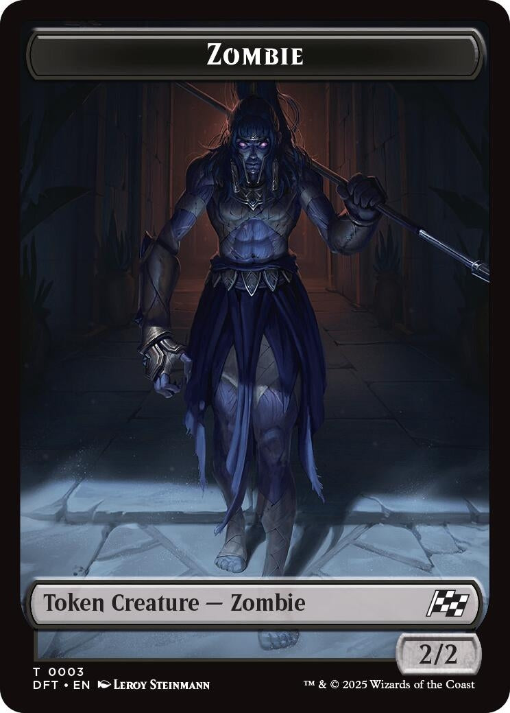 Zombie (0003) // Pilot Double-Sided Token (3 // 1) (Aetherdrift)