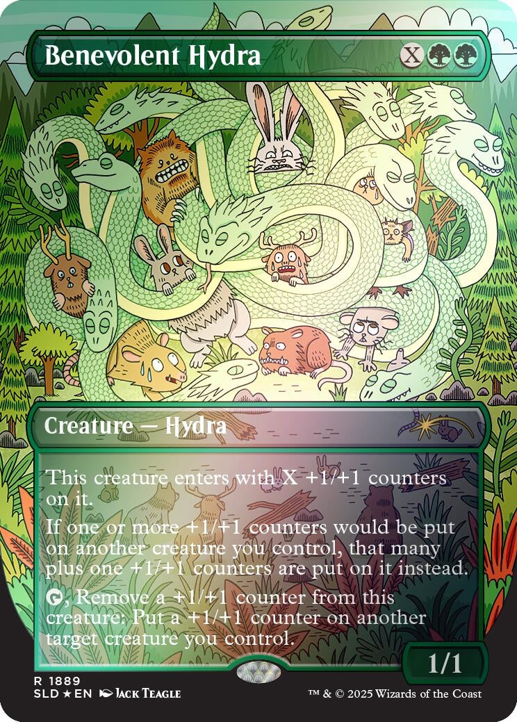 Benevolent Hydra (Rainbow Foil) (1889) (Secret Lair Drop Series)