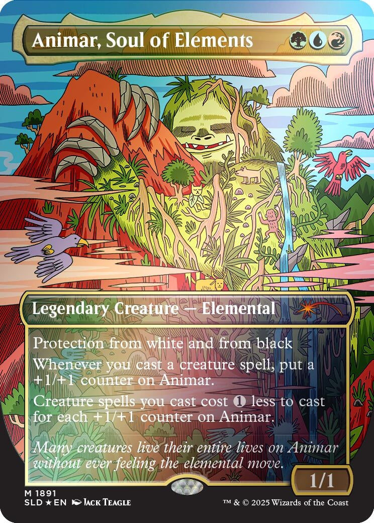 Animar, Soul of Elements (Rainbow Foil) (1891) (Secret Lair Drop Series)