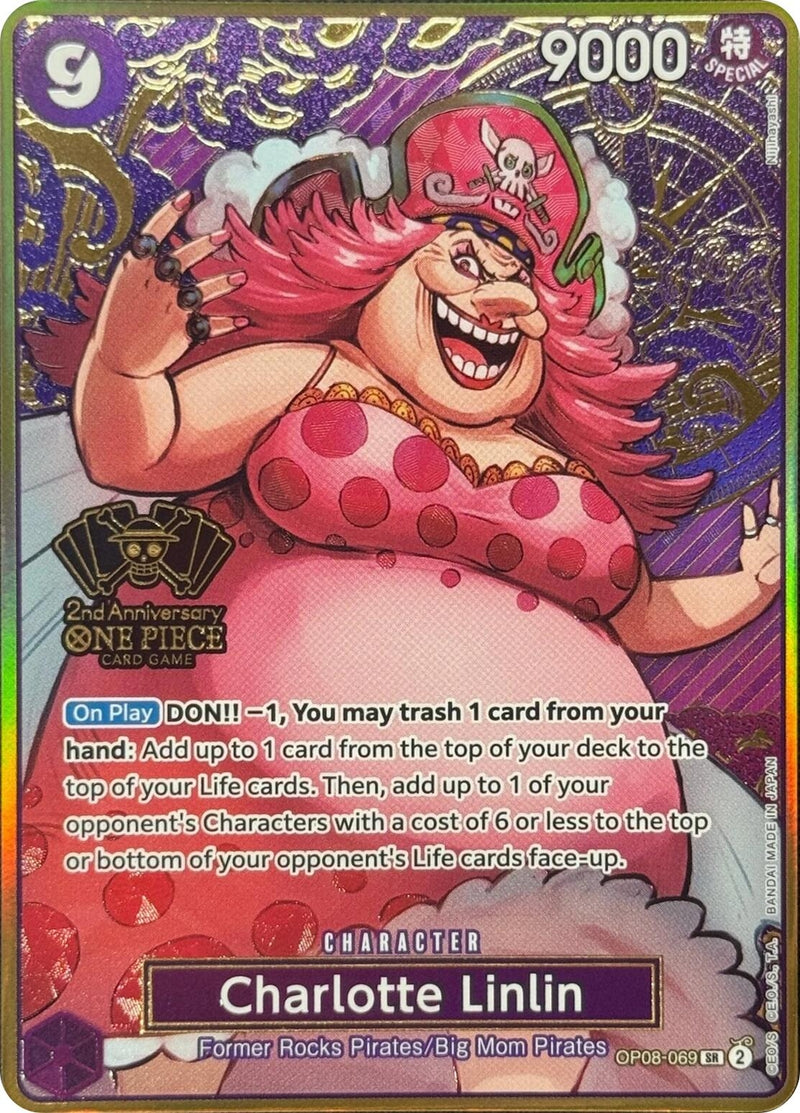 Image for Charlotte Linlin (One Piece Japanese Version 2nd Anniversary Set) (OP08-069) (One Piece Promotion Cards) - One Piece Card Game