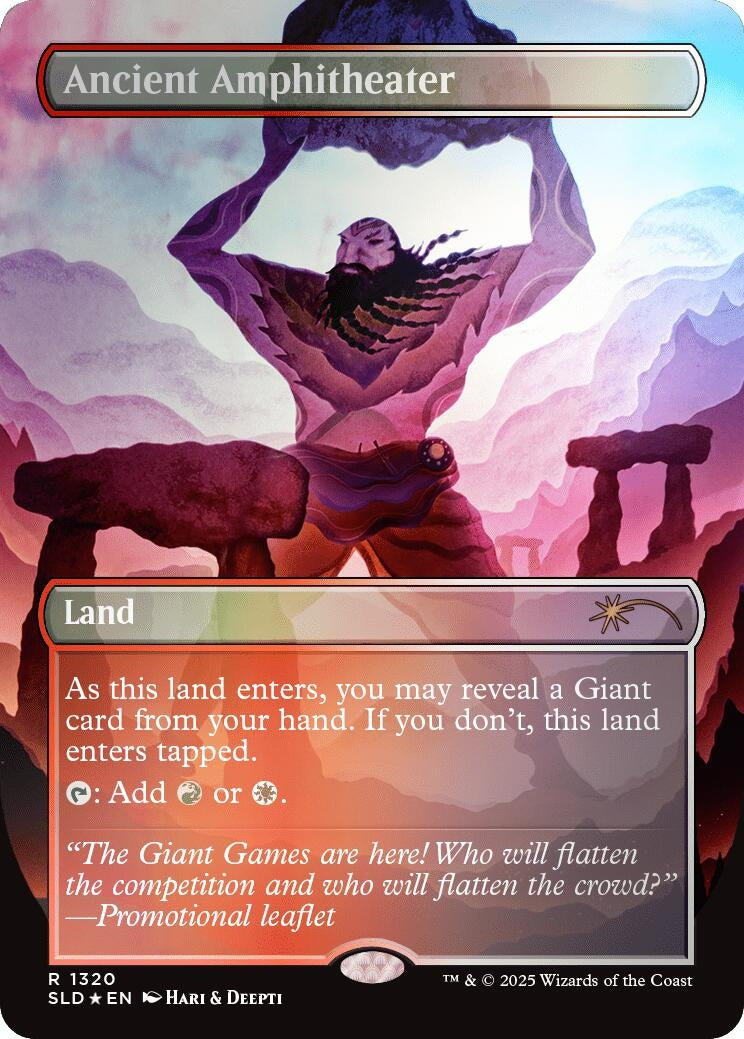 Ancient Amphitheater (Rainbow Foil) (1320) (Secret Lair Drop Series)