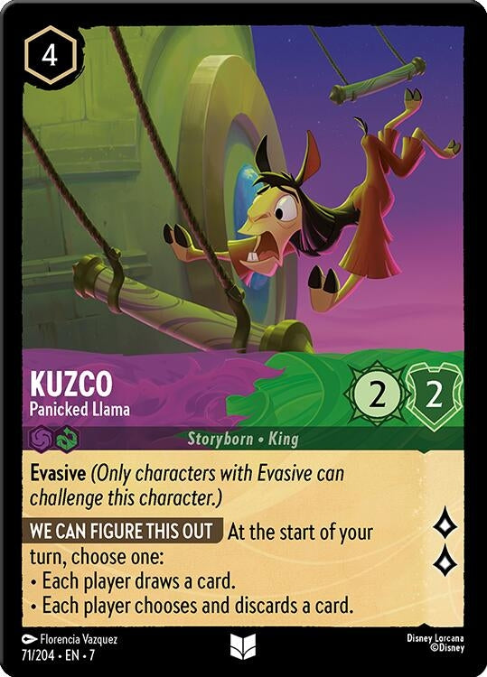 Kuzco - Panicked Llama (71/204) (Archazia's Island)
