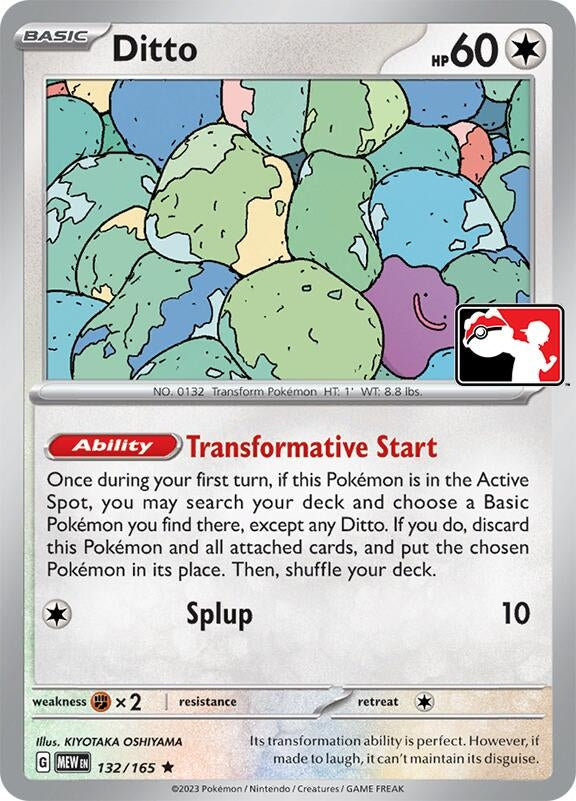 Image for Ditto (132/165) (Prize Pack Series Cards) - Pokemon