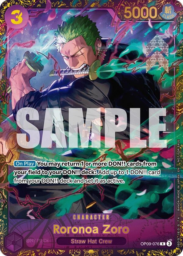 Roronoa Zoro (Championship 25-26 Regionals Season 1) (OP09-076) (One Piece Promotion Cards)
