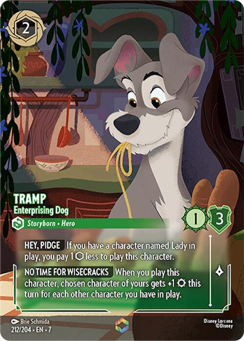 Tramp - Enterprising Dog (Enchanted) (212/204) (Archazia's Island)