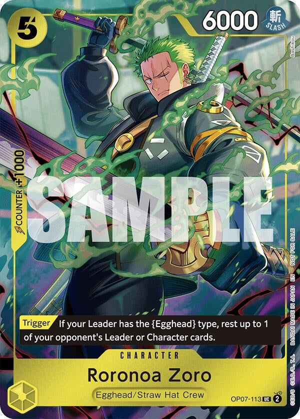 Roronoa Zoro (One Piece Day Dallas 2025) (OP07-113) (One Piece Promotion Cards)