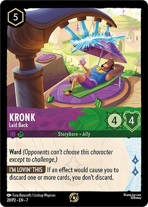 Kronk - Laid Back (20) (Disney Lorcana Promo Cards)