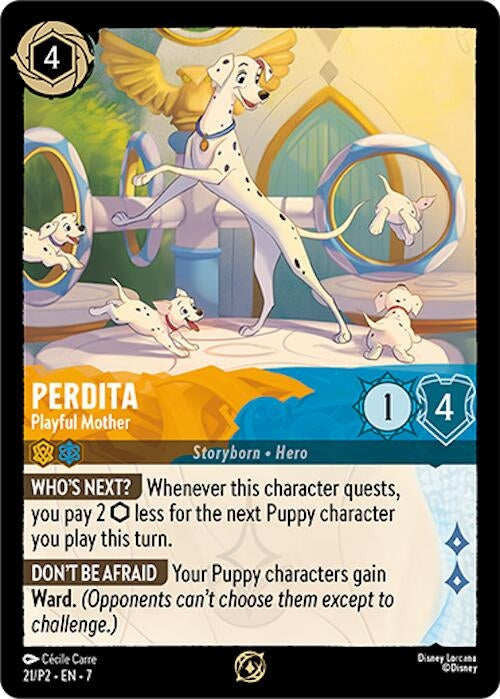 Perdita - Playful Mother (21) (Disney Lorcana Promo Cards)